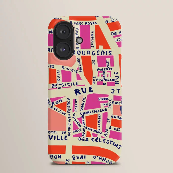 Eiffel Tower Phone Case Pink Paris Romance Statue Cover for iPhone 16, 15, 14, 13, 12, 11,